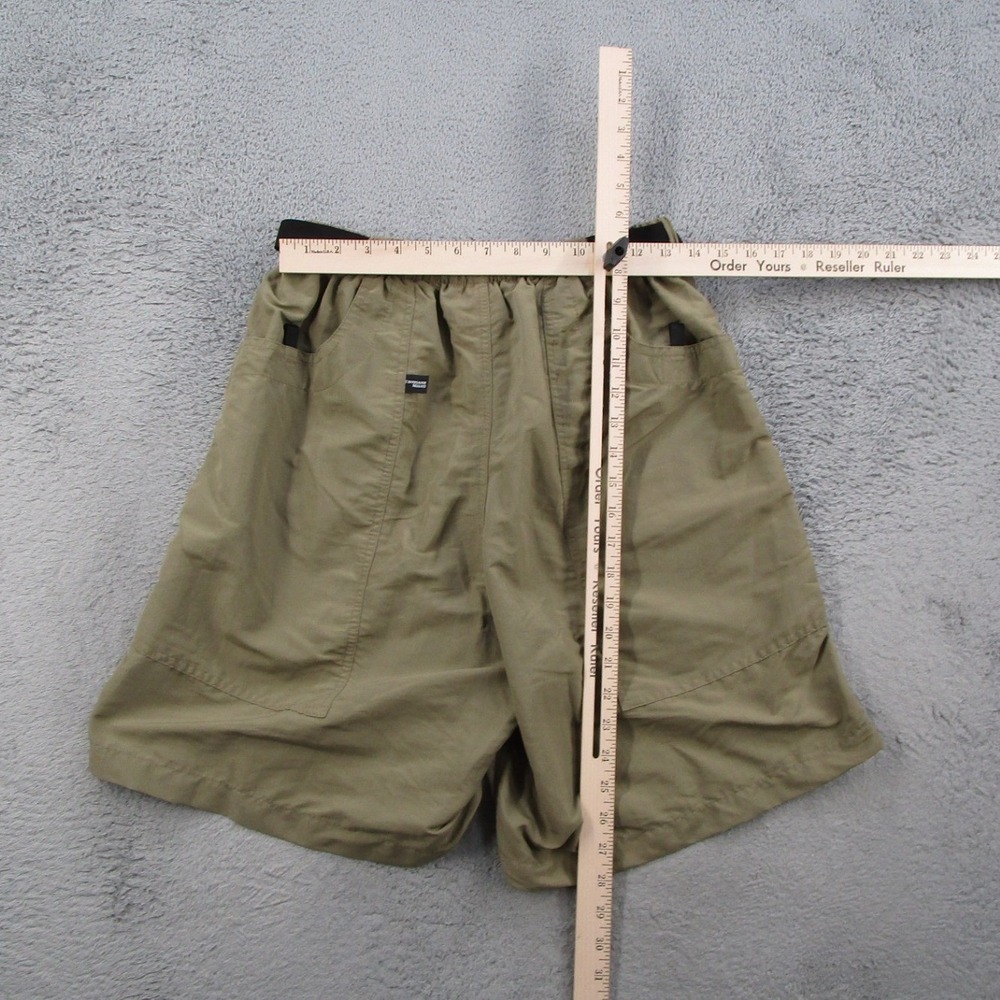 Thousand Mile Cargo Shorts Mens Medium Tan Olive Colorblock Nylon Hiking Belted - Picture 5 of 8